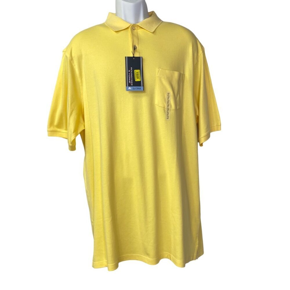 ROUNDTREE & YORKE SUPIMA COTTON SHORT SLEEVE SHIRTS L TALL NWT